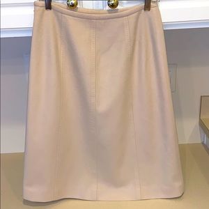 ANN TAYLOR Light Tan Wool Cashmere MIDI Skirt.